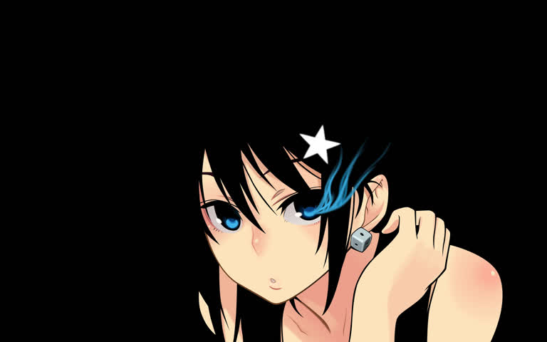 有一个蓝眼睛,头上戴着星星的女孩