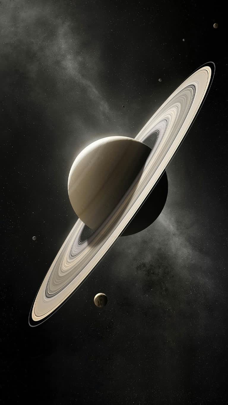 有一个行星的图像,周围有一个环